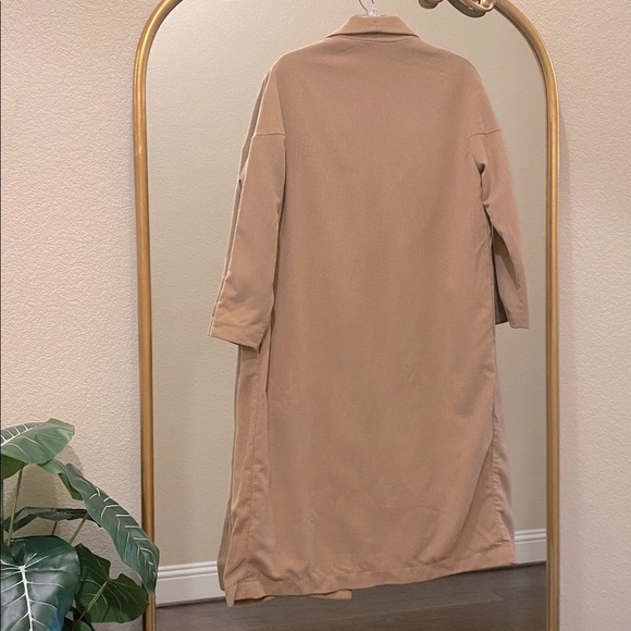 AYR The Robe Coat Camel Hair Wool Blend Longline Size S/M - Picture 9 of 11